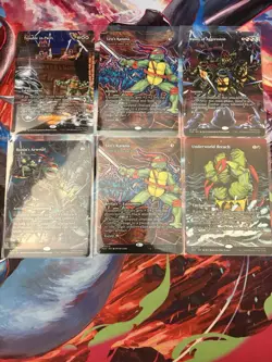 Teenage Mutant Ninja Turtles TMNT MTG Source Material 6 Card Lot - Image 1