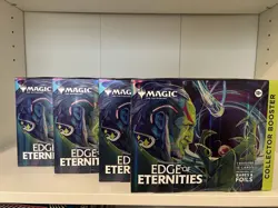 (LOT OF 4)Edge of Eternities Collector Booster Box Omega Pack - MTG IN HAND - Image 1
