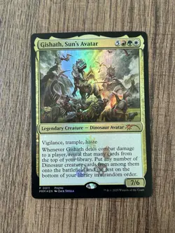 MTG Gishath, Sun's Avatar Media Promos Rainbow Foil NM Card - Image 1