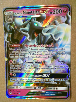 Pokemon Card - Alolan Ninetales GX Lost Thunder 132/214 Ultra Rare - Image 1