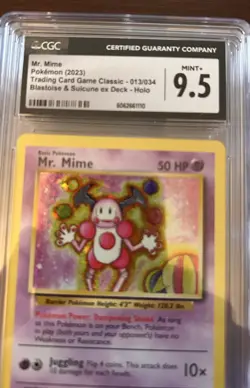 Pokemon Mr. Mime 013/034 Trading Card Game Classic Collection Holo CGC 9.5 - Image 1