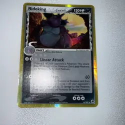 Nidoking Delta Species Pokemon card from the EX Dragon Frontiers set. - Image 1