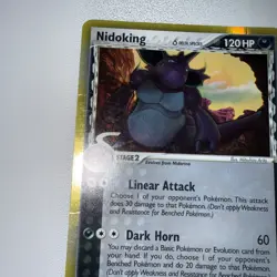 Nidoking Delta Species Pokemon card from the EX Dragon Frontiers set. - Image 3