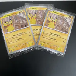 1x Sealed Pikachu At The Museum Natural History Museum Jumbo Pokemon Promo Card - Image 1