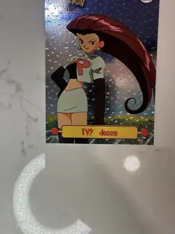 1999 Topps Pokemon Series 1 TV9 Jesse Rainbow Holo Foil Card Textured RARE - Image 2