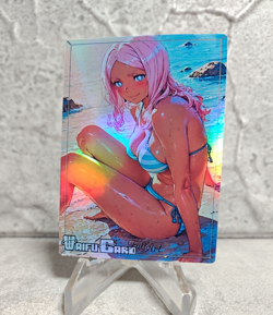 Hibana Trading Card Waifu Goddess Story Anime Girl holo Karte Manga Art Full Art - Image 1