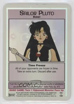 2001 Sailor Moon Collectible Card Game Premiere Expansion Set Sailor Pluto #151 - Image 1
