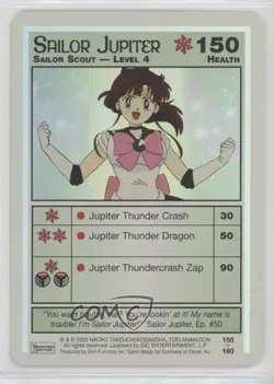 2001 Moon Collectible Card Game Premiere Expansion Set Foil Sailor Jupiter #155 - Image 1