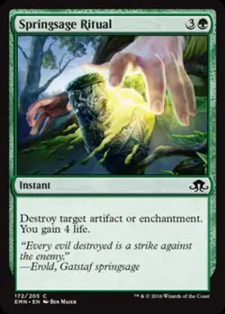 Springsage Ritual - Light Play MTG Eldritch Moon - Image 1