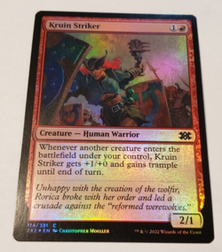 MTG Kruin Striker 114 2X2 Double Masters 2022 Foil Common NM x1 - Image 1