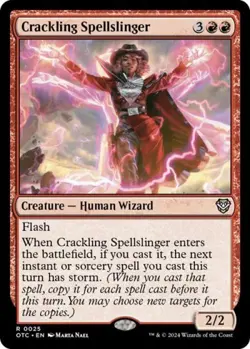 Crackling Spellslinger - Near Mint MTG Commander: Outlaws of Thunder Junction - Image 1