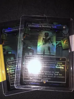 Adamantium Bonding Tank The Ozolith Rainbow Foil Marvel Magic Mtg Secret Lair - Image 1