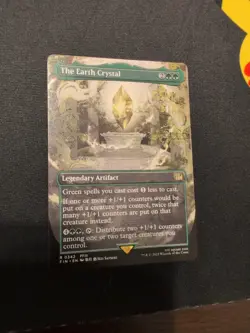 Final Fantasy MTG - The Earth Crystal Rare Borderless (Near Mint) - Image 1