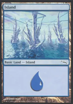 Island (294) -Foil Medium Play MTG Mirrodin - Image 1