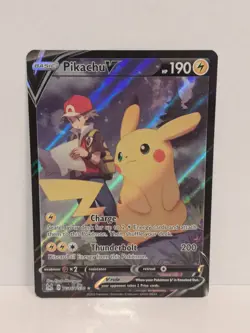 Pikachu V TG16/TG30 Pokemon Lost Origin Trainer - VERY MINT - PSA 10 Worthy - Image 1