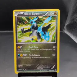 Black Kyurem LP 100/149 Cracked Ice Holo Rare Pokemon TCG Boundaries Crossed - Image 1
