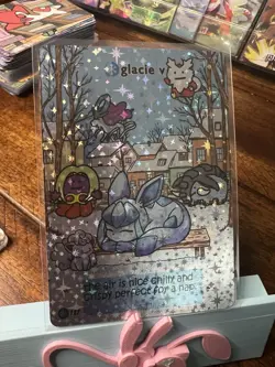 Glacie V Pokiebubies V2 1st Edition Fan Art Chef Ken Lee Pokemon Glaceon 127 - Image 1