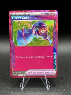 Hero's Cape 152/162 Ace Spec Trainer - Temporal Forces Pokemon Card - NM/M - Image 1