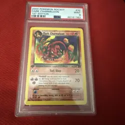 2000 Pokemon Dark Charmeleon Team Rocket #32/82 PSA 9 - Image 1