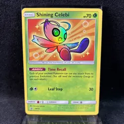 Shining Celebi SM79 Pokemon Sun and Moon Promo NM - Image 1