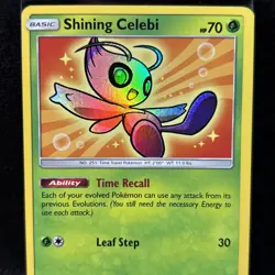 Shining Celebi SM79 Pokemon Sun and Moon Promo NM - Image 3