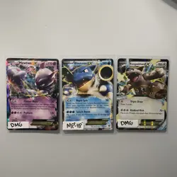 Pokemon TCG XY EX Mid Era Holos Lot Of 3 | 1 Modertaely Played, 2 Damaged - Image 1