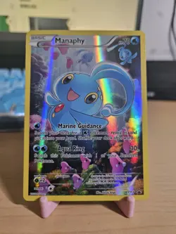 Pokemon Manaphy Full Art Holo Black Star Promo Mythical Collection XY113 LP - Image 1