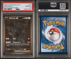 2025 POKEMON BLK EN-BLACK BOLT BLACK WHITE RARE #172 ZEKROM EX PSA 10 - Image 3