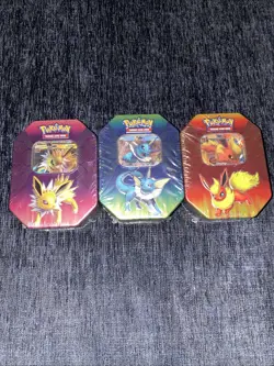 Pokemon TCG: Elemental Power Tin Flareon GX + 4 Booster Packs 2019 - Image 1