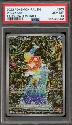 Pokemon Magikarp Paldea Evolved Illustration Rare 203 PSA 10 Gem Mint - Image 1