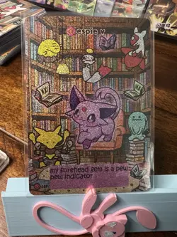 Espie V Pokiebubies V2 1st Edition Fan Art Chef Ken Lee Pokemon Espeon 109 - Image 1
