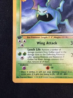 Golbat 34/62 Uncommon 1st Edition Fossil Pokemon TCG WoTC Vintage NP - Image 5