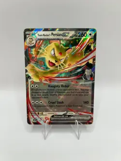 Team Rocket's Persian Ex 150/182, Destined Rivals, Pokemon, NM - Image 1
