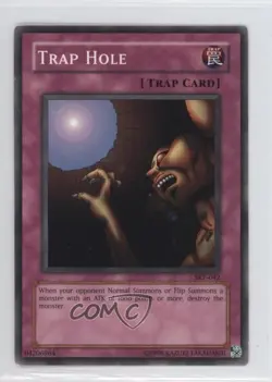 Trap Hole Unlimited YuGiOh Starter Deck Kaiba Evolution #SKE-042 2004 READ - Image 1