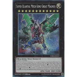 YUGIOH WIRA-EN037 Super Quantal Mech King Great Magnus Secret 1st Edition NM - Image 1