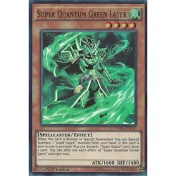 YUGIOH Super Quantum Green Layer - WIRA-EN031 - Super Rare, 1st Ed NM - Image 1