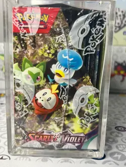 Pokemon TCG Scarlet & Violet Booster Box Sealed Ships in Acrylic Case English - Image 5