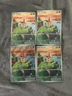 LOT OF 4 Pokemon TCG Victini Promo 208 A JUMBO CARD - Image 1