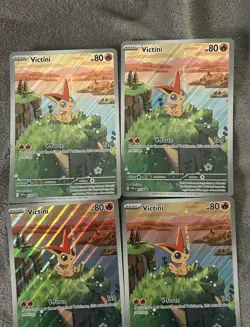 LOT OF 4 Pokemon TCG Victini Promo 208 A JUMBO CARD - Image 3