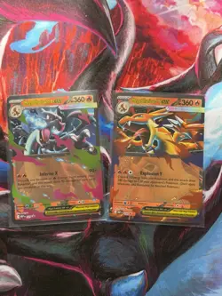 Pokemon TCG - Mega Charizard X 029 & Mega Charizard Y 030 Black Star Promos - Image 1