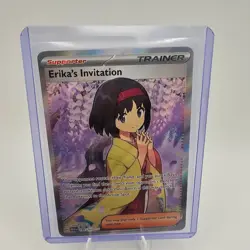 Pokemon TCG Scarlet & Violet 151 Erika's Invitation Full Art Holo NM 196/165 - Image 3