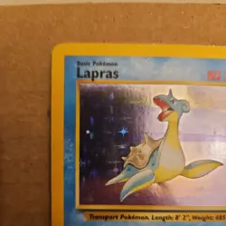 Pokemon Lapras Fossil Holo Rare 10/62 Unlimited 1999 - Image 2