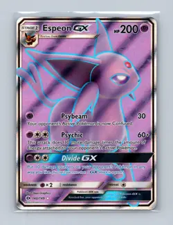 Espeon GX (Full Art) 140/149 Holo Ultra Rare SM Base Set Pokemon Lightly Played - Image 1