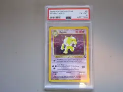 1999 Pokemon Fossil #8 Hypno-Holo PSA 6 - Image 1