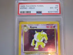 1999 Pokemon Fossil #8 Hypno-Holo PSA 6 - Image 2