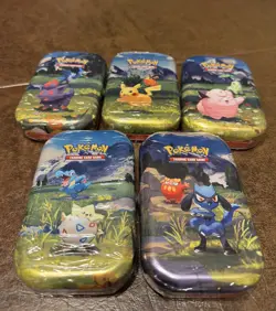 Pokemon TCG Mega Evolution: Ascended Heroes Mini Tin New Sealed. Set Of 5 tins. - Image 1