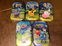 Pokemon TCG Mega Evolution: Ascended Heroes Mini Tin New Sealed. Set Of 5 tins. - Image 2