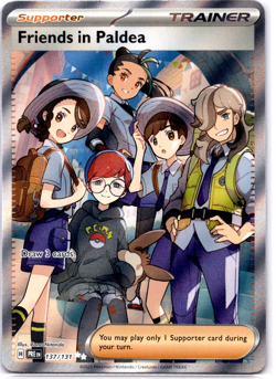 Pokemon TCG Friends in Paldea 137/131 Prismatic Evolutions Trainer Holo Rare NM - Image 1