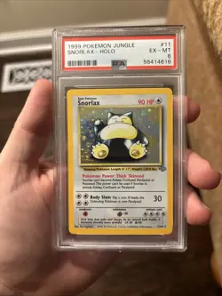 Snorlax Jungle Holo Unlimited 11/64 1999 Pokemon Base Set Psa 6 - Image 1
