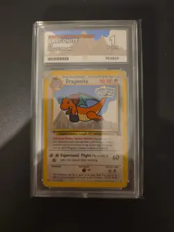 1999 POKEMON GAME MOVIE PROMO WB #5 DRAGONITE Ace 1 Very Low Pop - Image 1